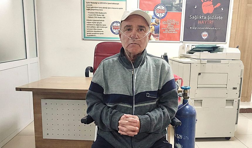 41 yıllık sigara bağımlısı 8 yıldır oksijen cihazına bağlı yaşıyor