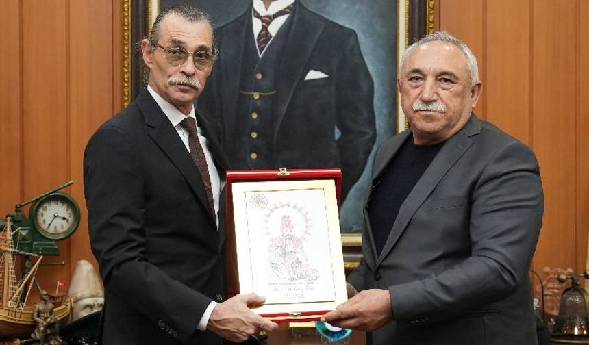 Başkan Ali Kaim’den Başkan Erdal Beşikçioğlu’na ziyaret