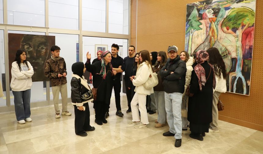 Sanatçı Almut Wegner Nevşehir’de öğrencilerle buluştu