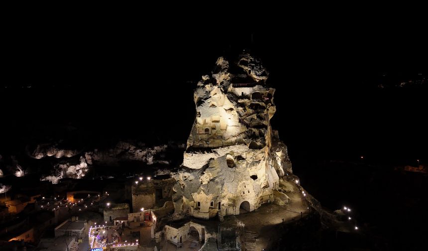 Ortahisar gece turizmi ile ışıl ışıl