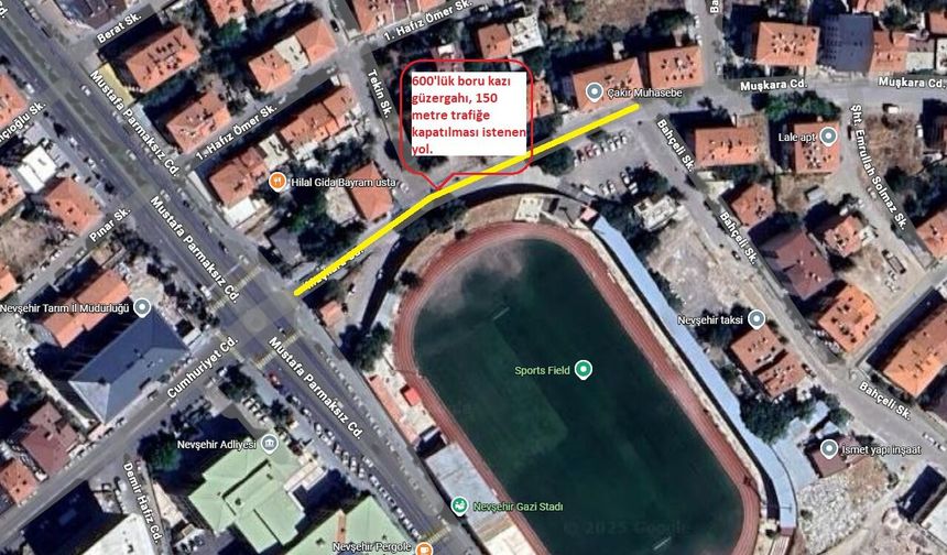 Nevşehir’de trafik düzenlemesi: Sürücülere alternatif güzergah uyarısı