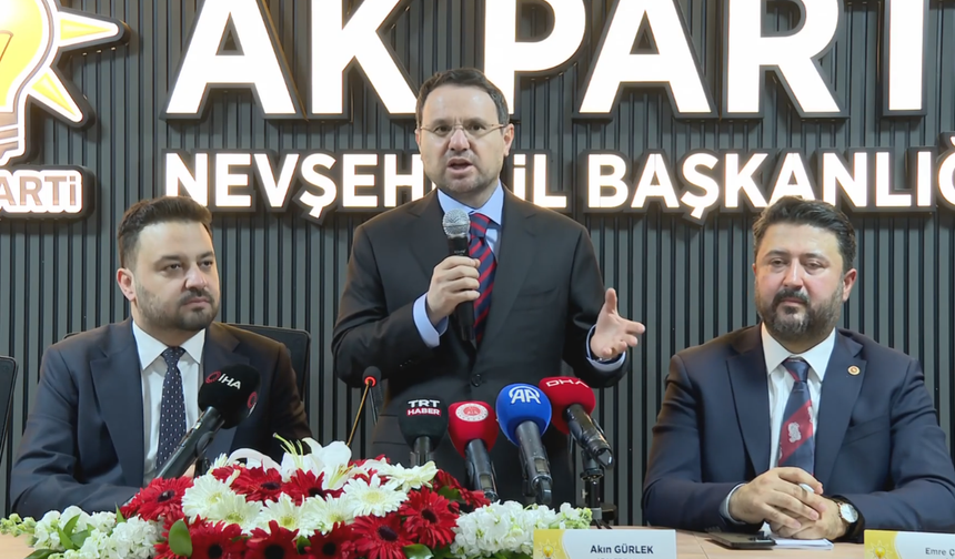 Akın Gürlek, AK Parti İl Başkanlığında konuştu