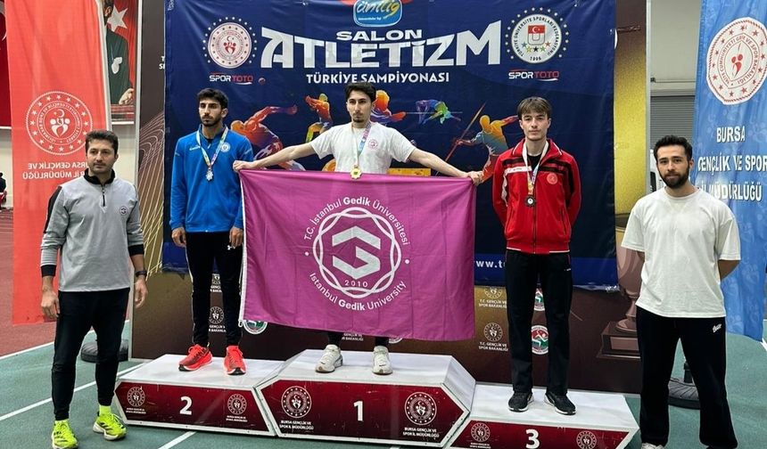 Pistte büyük başarı: NEVÜ öğrencisi Türkiye üçüncüsü