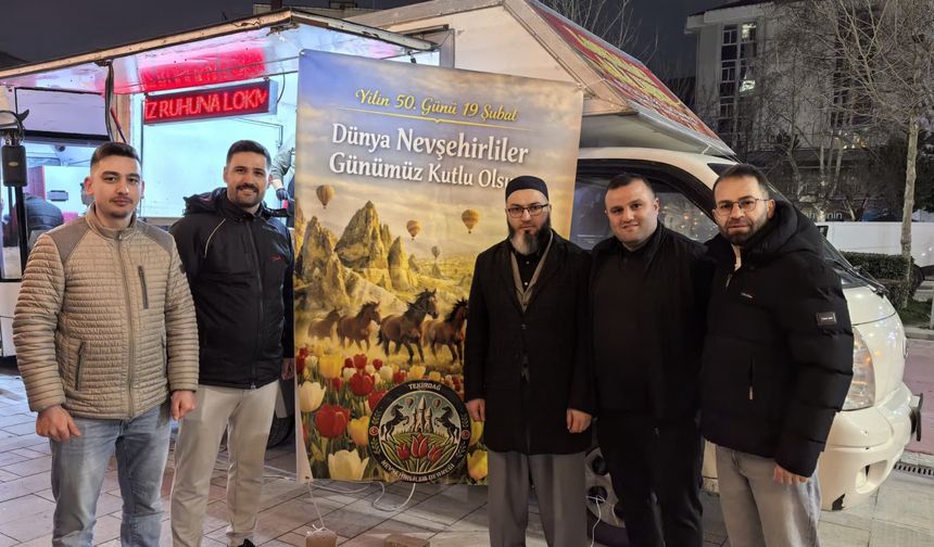 Nevşehirliler Tekirdağ’da birlik oldu: Ramazanda lokma dağıtıldı