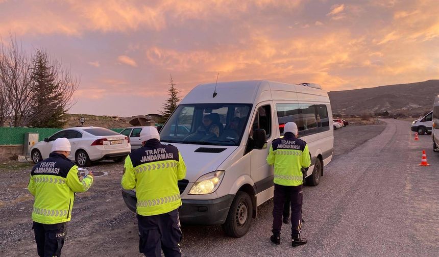 Nevşehir'de okul servisleri mercek altında