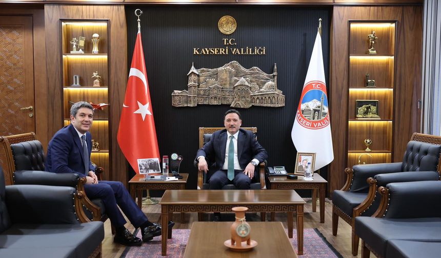 Kapadokya Alan Başkanı Aslanbay’dan Kayseri Valisi Çiçek’e ziyaret