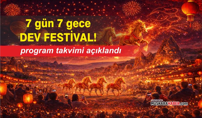 Kapadokya’da dev festival: Drone şovları, gece pazarları ve konserler