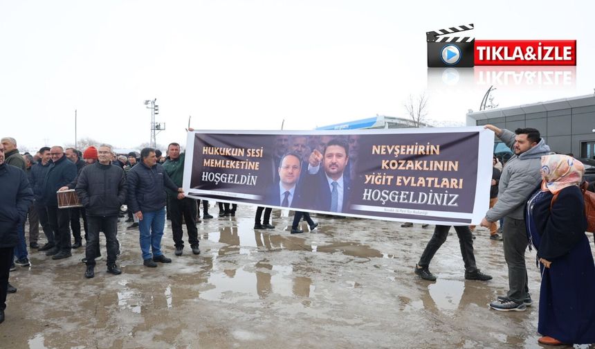 Bakan Gürlek memleketi Nevşehir’de coşkuyla karşılandı