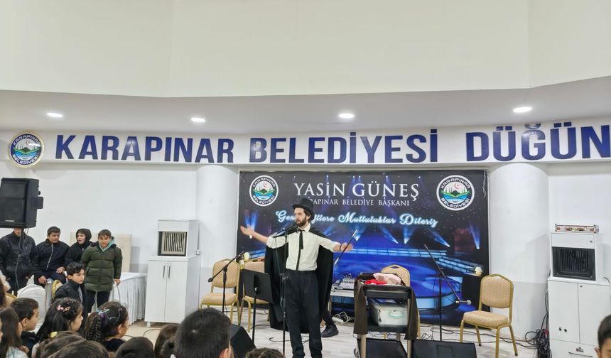 Karapınar’da ramazan şenliği öğrencilerden büyük ilgi gördü