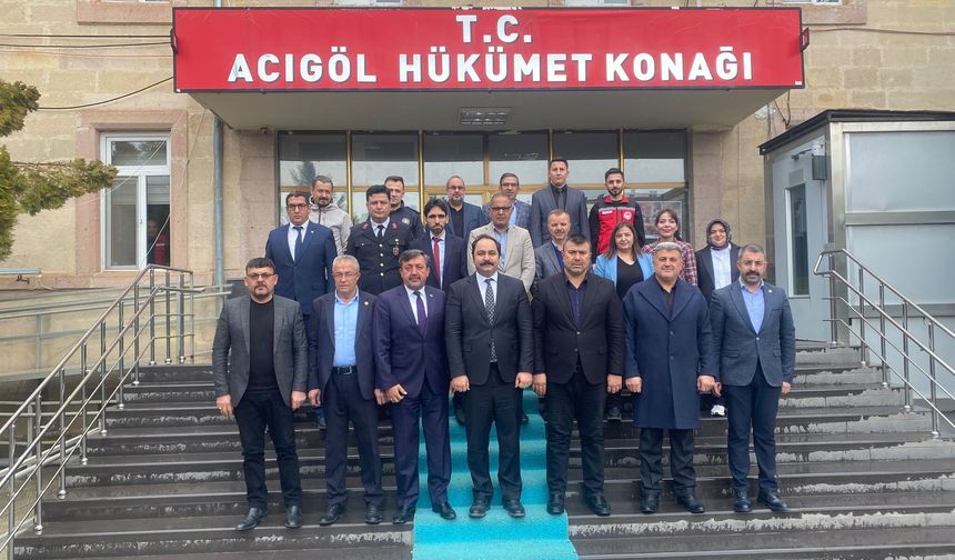 Acıgöl protokolü bayramda buluştu: Birlik mesajı verildi