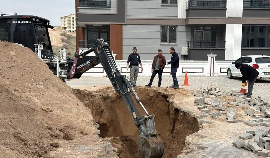 Nar beldesinde hızlı müdahale: Arıza kısa sürede giderildi