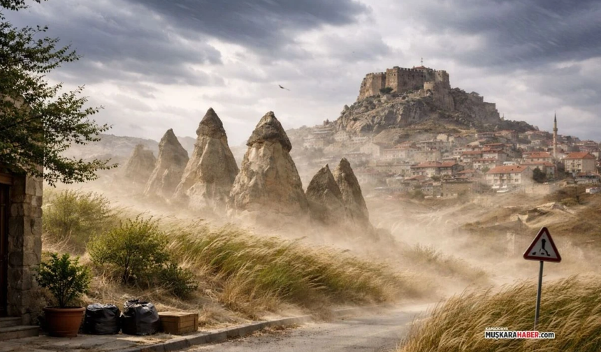 Nevşehir’de fırtına: Rüzgar saatte 80 kilometreye çıkabilir