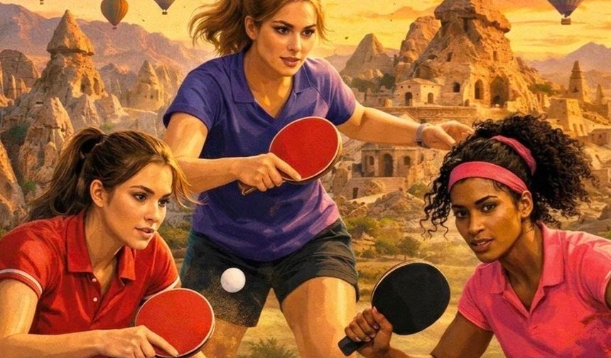 Nevşehir’de 8 Mart’a özel masa tenisi turnuvası