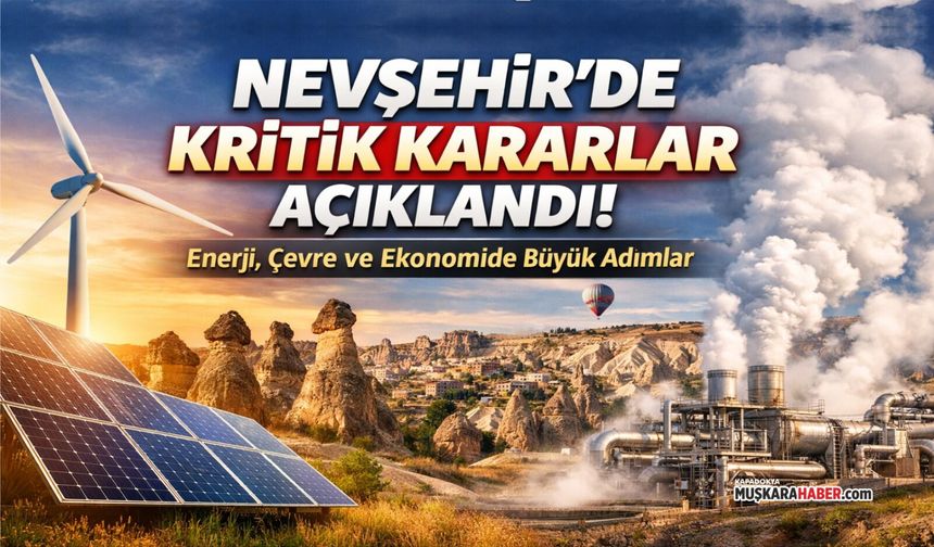 Nevşehir’de kritik kararlar açıklandı! 4 milyonluk proje ve yeni düzenlemeler