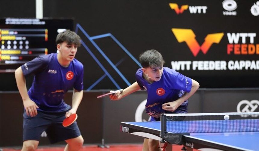 Kapadokya’da uluslararası masa tenisi heyecanı: Şampiyonlar belli oldu