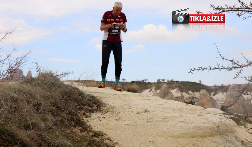 Kapadokya’da oryantiring heyecanı: Taş ormanda zorlu yarış başladı