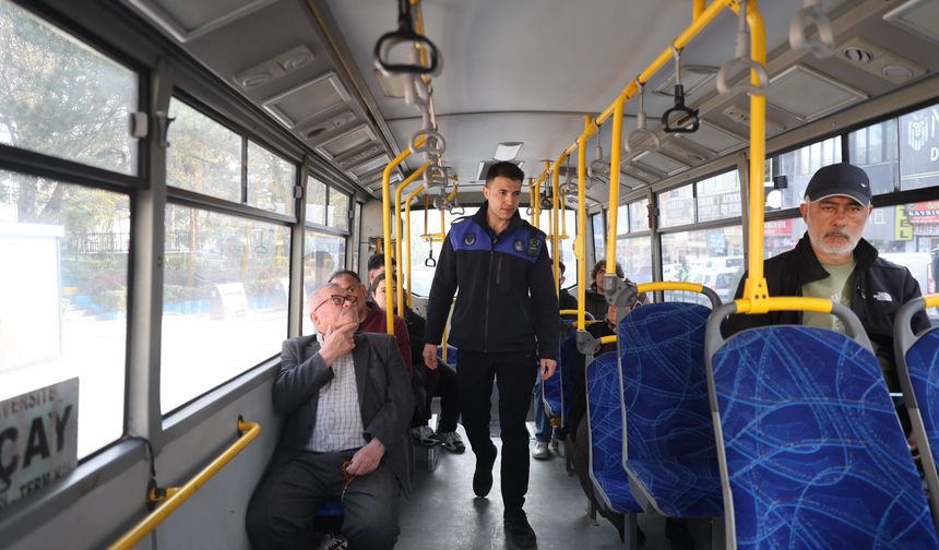 Halk otobüslerine sıkı denetim: Kurallara uymayana ceza kesiliyor