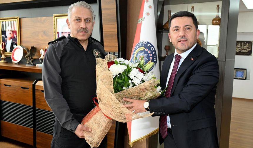 Başkan Arı’dan, Emniyet Müdürü Karaman’a ziyaret