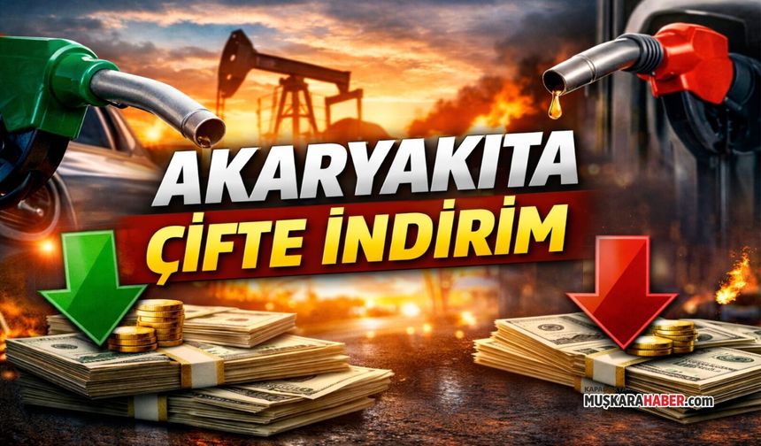 Gece yarısı düştü! Akaryakıta çifte indirim pompaya yansıdı