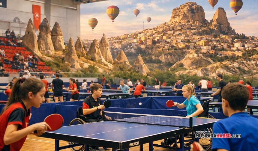 Masa Tenisi Türkiye Şampiyonası heyecanı Nevşehir’de yaşanacak