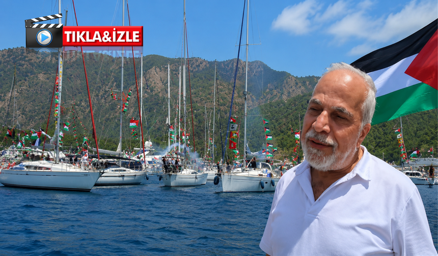 Nevşehirli Baki Öncel’in de yer aldığı Gazze yardım filosu Akdeniz’e açıldı