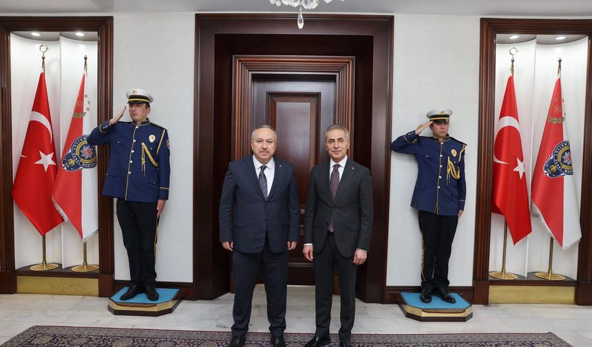 Nevşehir Valisi Hüseyin Kök’ten Emniyet Genel Müdürü Ali Fidan’a ziyaret