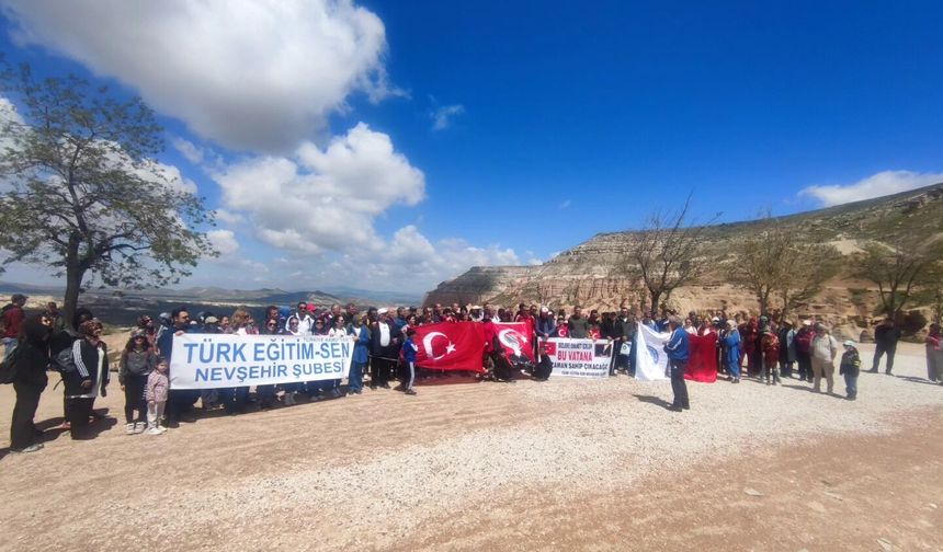 Kızılçukur Vadisi’nde tarihi yürüyüş: TES Nevşehir’den anlamlı etkinlik