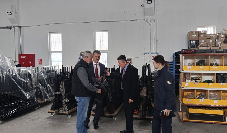 Nevşehir’de üretim yapan silah fabrikasında denetleme