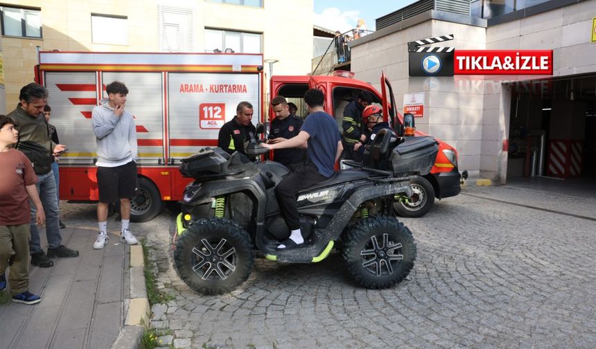 Nevşehir’de ATV faciası: Kardeşinin eli vincin arasında sıkıştı!