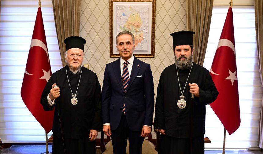 Fener Rum Patriği Bartholomeos’tan Vali Kök’e ziyaret