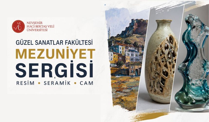Nevşehir’de resim, seramik ve cam sanatı aynı sergide buluşuyor