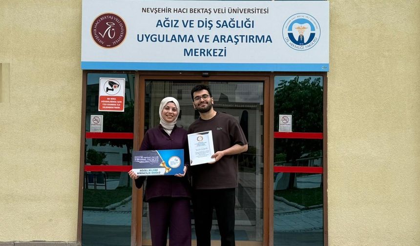 NEVÜ diş hekimliği fakültesine TÜSEB destekli yapay zekâ çalışmasından birincilik ödülü