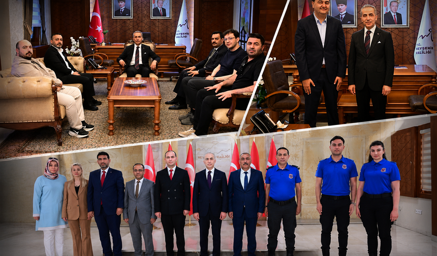Nevşehir Valisi Hüseyin Kök’e ziyaretler sürüyor