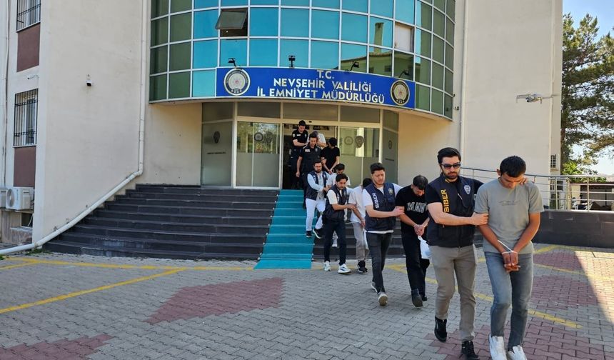 Nevşehir merkezli dolandırıcılık operasyonunda 17 şüpheli tutuklandı