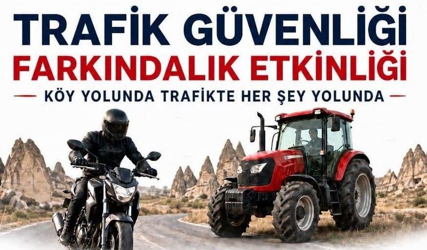 Jandarmadan Avanos'ta trafik güvenliği için farkındalık etkinliği
