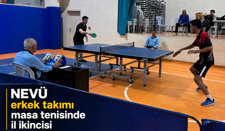 Nevşehir’i Türkiye Şampiyonası’na taşıdılar: Masa tenisinde il ikinciliği