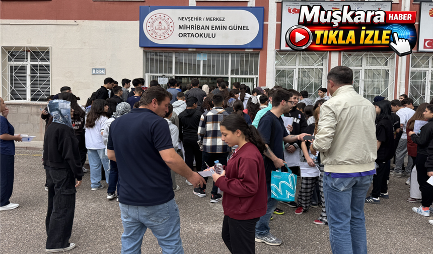 Nevşehir'de LGS heyecanı! Öğrenciler okullara akın etti