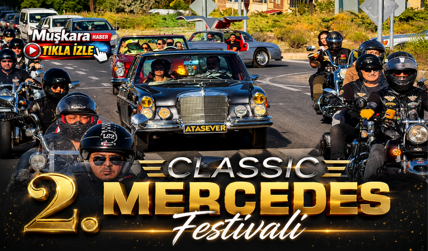 Kapadokya'da klasik mercedes rüzgarı! Ürgüp'teki festival binlerce kişiyi büyüledi