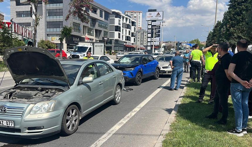 Nevşehir'de zincirleme trafik kazası: 2 yaralı