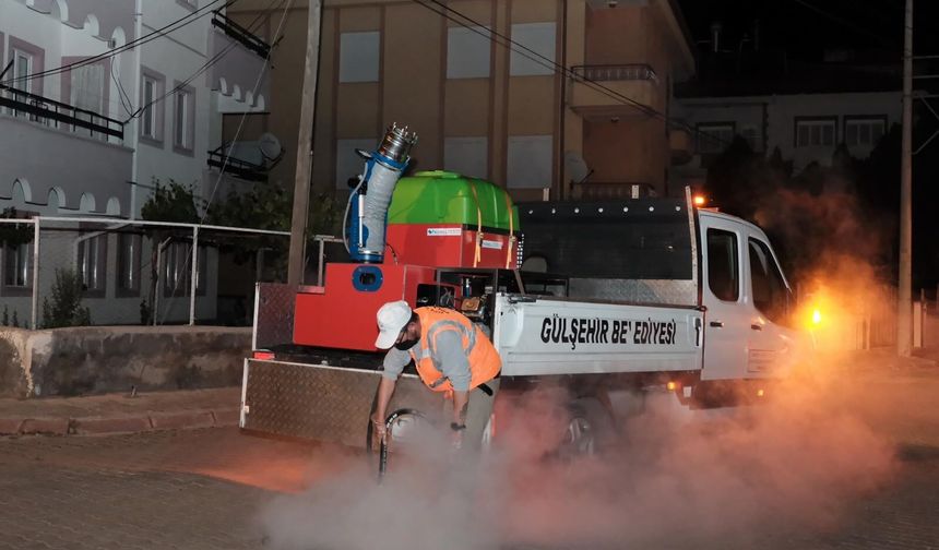 Gülşehir’de haşerelere geçit yok! İlaçlama 7 gün 24 saat sürüyor
