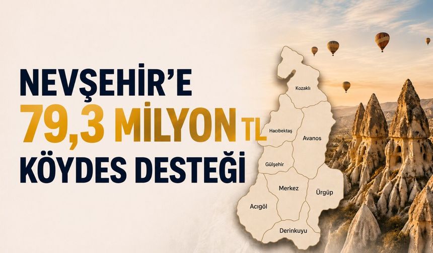 Nevşehir’e 79 milyon TL’lik dev destek! Köylerde yeni dönem başlıyor