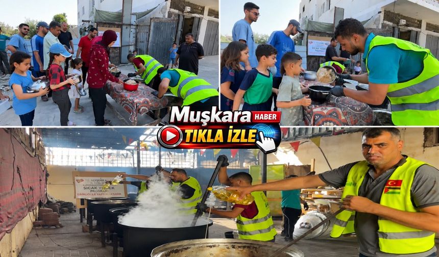 Nevşehirli hayırsever Gazze’de yüzlerce kişinin sofrasını kurdu