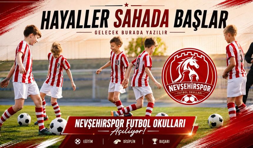 Yeni yıldızlar burada yetişecek! Nevşehirspor Futbol Okulları açılıyor