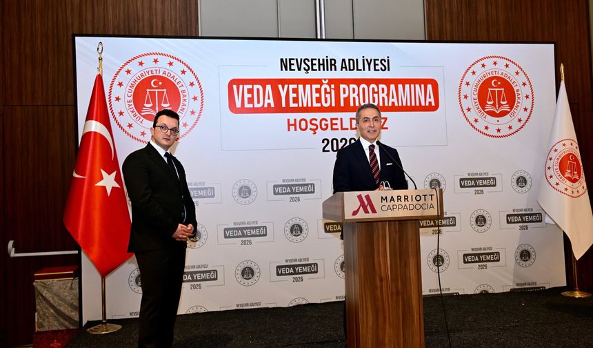 Nevşehir’de Başsavcı Karakoca için veda programı düzenlendi