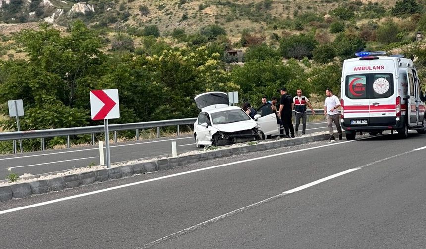Ürgüp Babayan Kavşağı’nda kaza: 1 yaralı