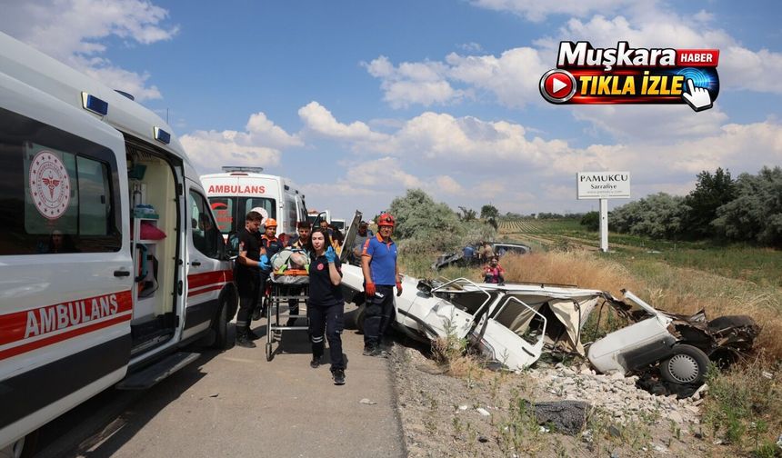 Nevşehir’de korkunç kaza kamerada: 4 kişi yaralandı