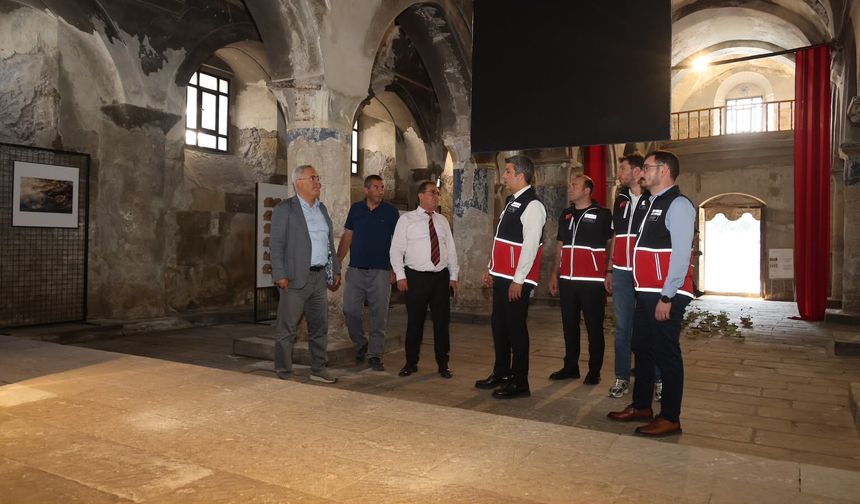 Kapadokya’nın tarihi kilisesinde restorasyon için ilk adım