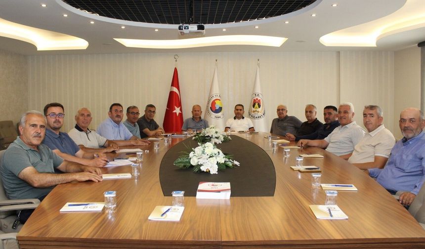 Nevşehir Ticaret Borsasında ağustos ayı gündemi masaya yatırıldı