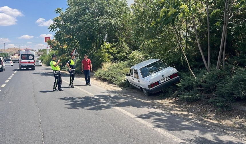 Nevşehir çevre yolunda kaza: Sürücü yaralandı