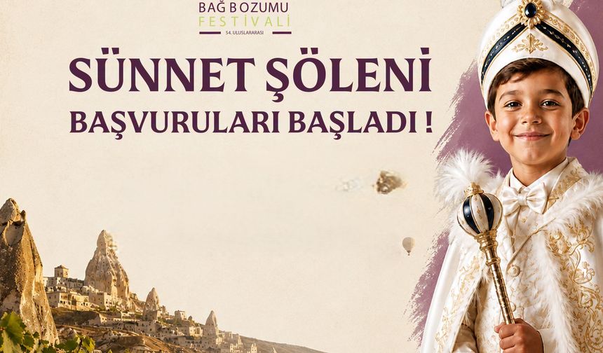 Ürgüp Belediyesi duyurdu! Sünnet Şöleni başvuruları başladı